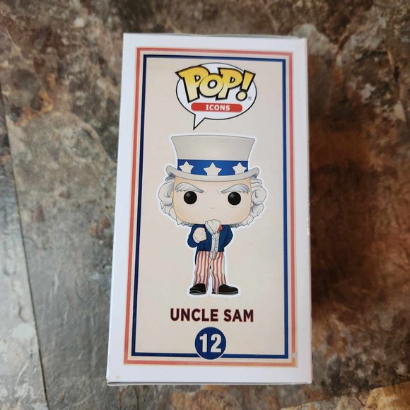 Funko Pop Uncle Sam Target Exclusive 12 w/ soft protector (small corner ding) - Picture 4 of 7